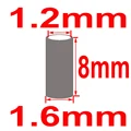 1.6x8mm  100pcs