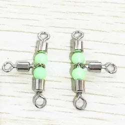 Anillo de pesca trigeminal con cuentas nocturnas y conector americano