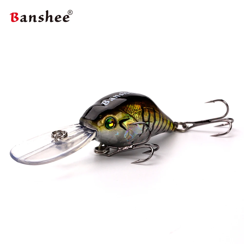 Banshee-Juego de señuelos Wobbler de 50mm y 10g, cebos de pesca para curricán, señuelo de Lucio, sonajero, buceo profundo, Crankbait Pulse Dive, 6 uds. - imagen 5