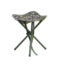 Peso de rodamiento, taburete plegable cuadrado ligero de 300 libras, acero de alta resistencia para pesca, Camping, silla para actividades al aire libre