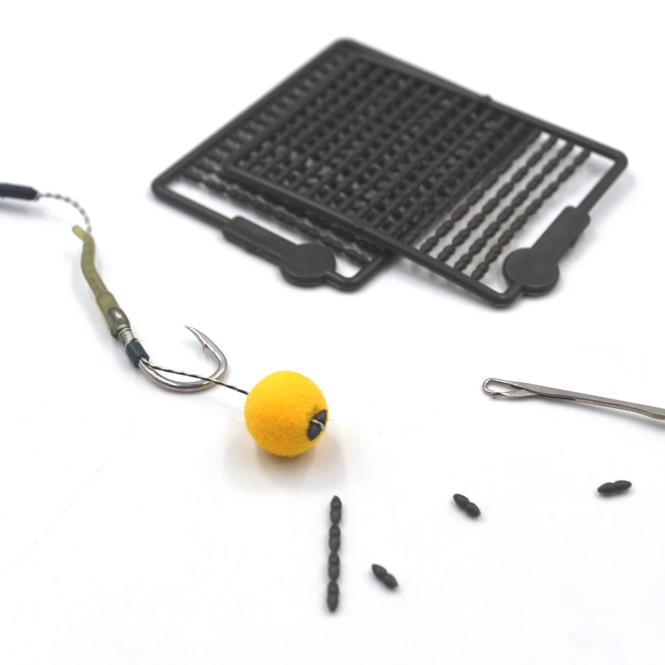 Topes de pelo boilie MNFT tipo mancuerna para pesca de carpa - imagen 3