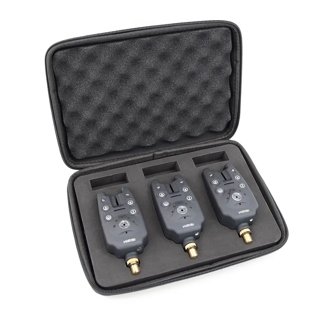 Alarma de pesca de carpa 3 en estuche indicador de alarma de mordedura de pesca aparejos de pesca de carpa B1101-3 - imagen 3