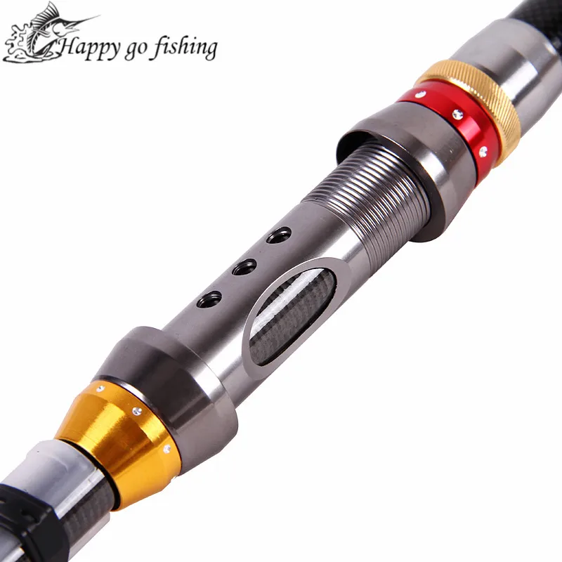 FISH KING-caña de pescar telescópica portátil, accesorio de alto carbono de 1,8 M, 2,1 M, 2,4 M, 2,7 M, 3M, 3,6 M, para agua salada - imagen 3