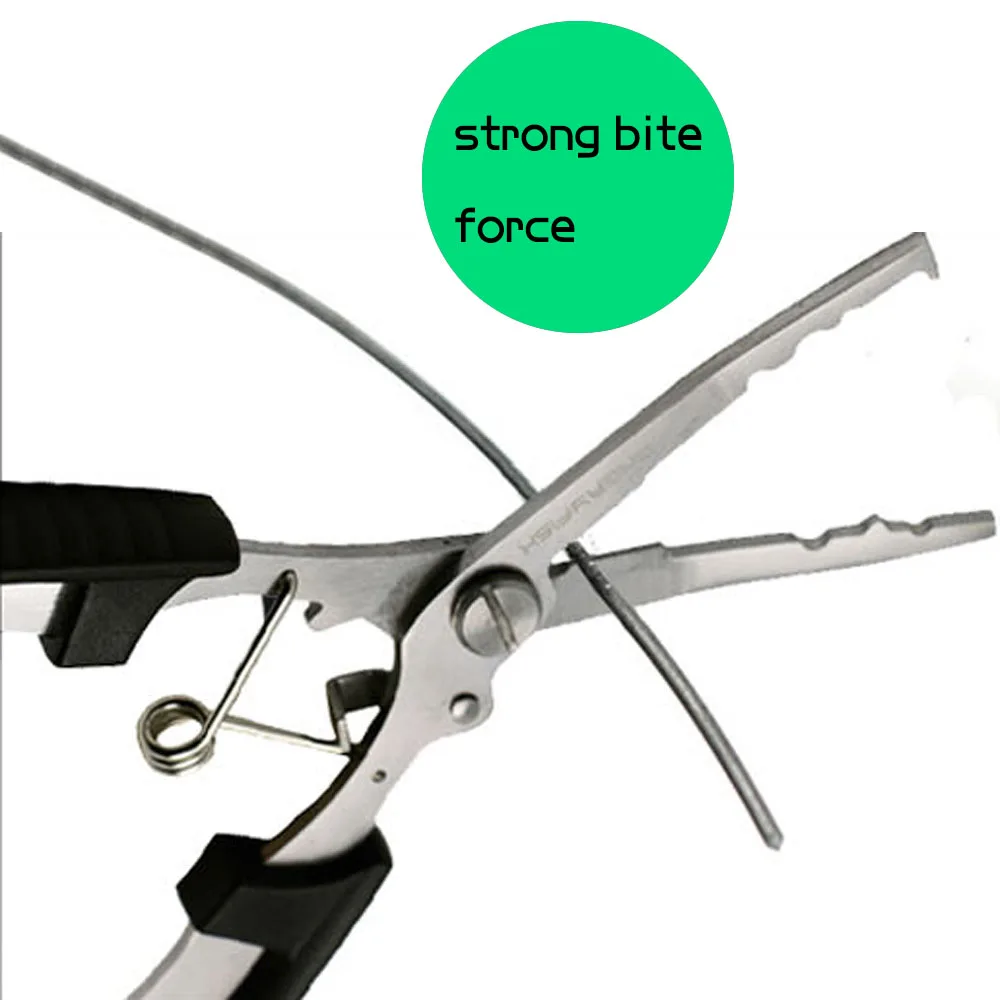 ANGRYFISH-Alicates de pesca de acero, tijeras, cortador de línea L1, Color negro, aparejos de pesca/herramientas - imagen 3