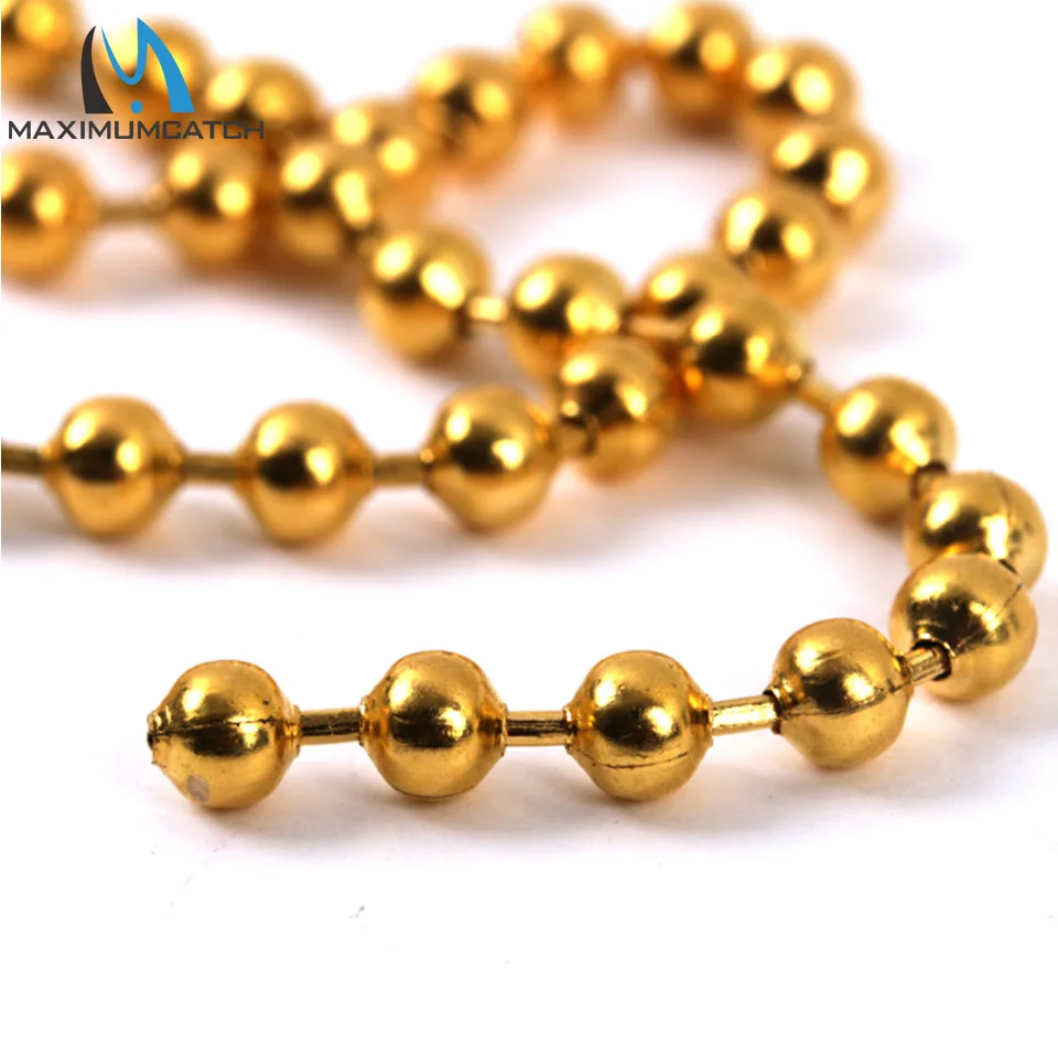 Maximumcatch 31 cm/pc atado de moscas cadena de cuentas atado ojos de cuentas Metal 3,1mm 4,1mm materiales de pesca con mosca - imagen 4