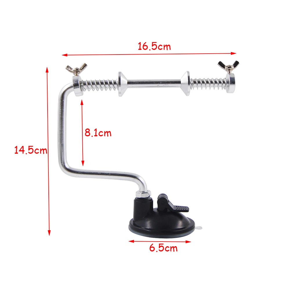 JSM-Enrollador de línea de pesca portátil de aluminio, carrete, carrete, sistema de aparejos, herramienta con ventosa, equipo de pesca de carpa marina - imagen 4
