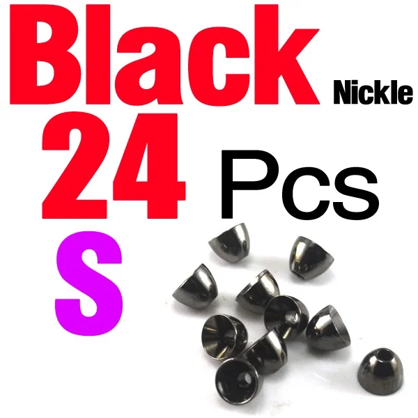 24Pcs Black Nicke S