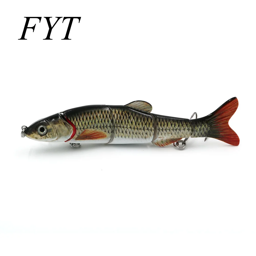 Señuelo de pesca Wobblers que se hunden, 165mm, 38g, 5 segmentos, cebo duro Artificial, cebo de natación multiarticulado para Lucio, Crankbaits D5J01 - imagen 4