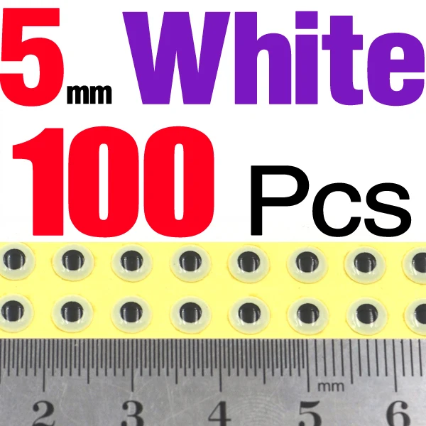5mm White 100pcs