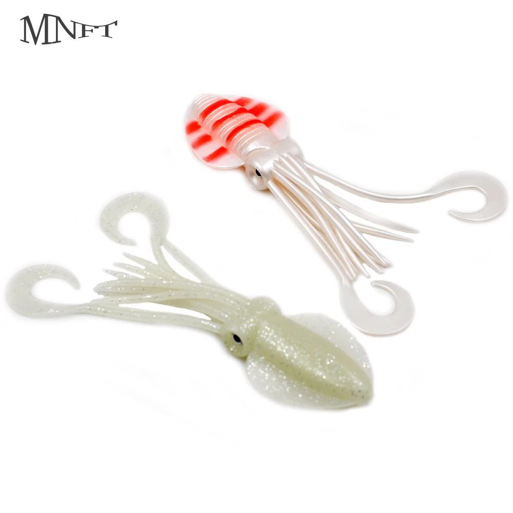 MNFT Pulpo Calamar Señuelo Jigging Silicona UV agua salada