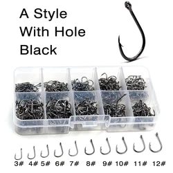 Anzuelos Jigging Carbono MNFT – Tamaños Mixto Púas Doradas Negras