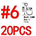 20pcs size 6