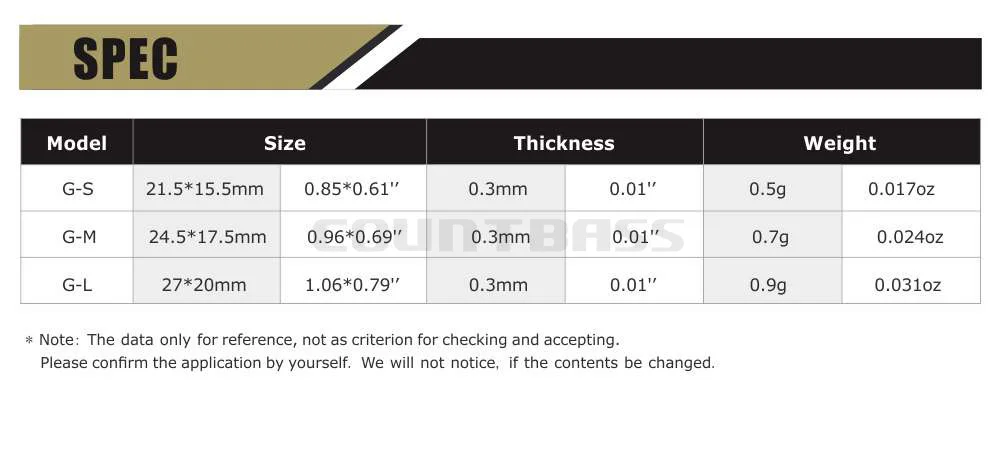 Countbass 50 Uds hoja de plantilla de natación, hoja de Chatterbait de acero inoxidable, plantillas de vibración DIY, señuelo de plantilla de pesca oscilante de fundición - imagen 3