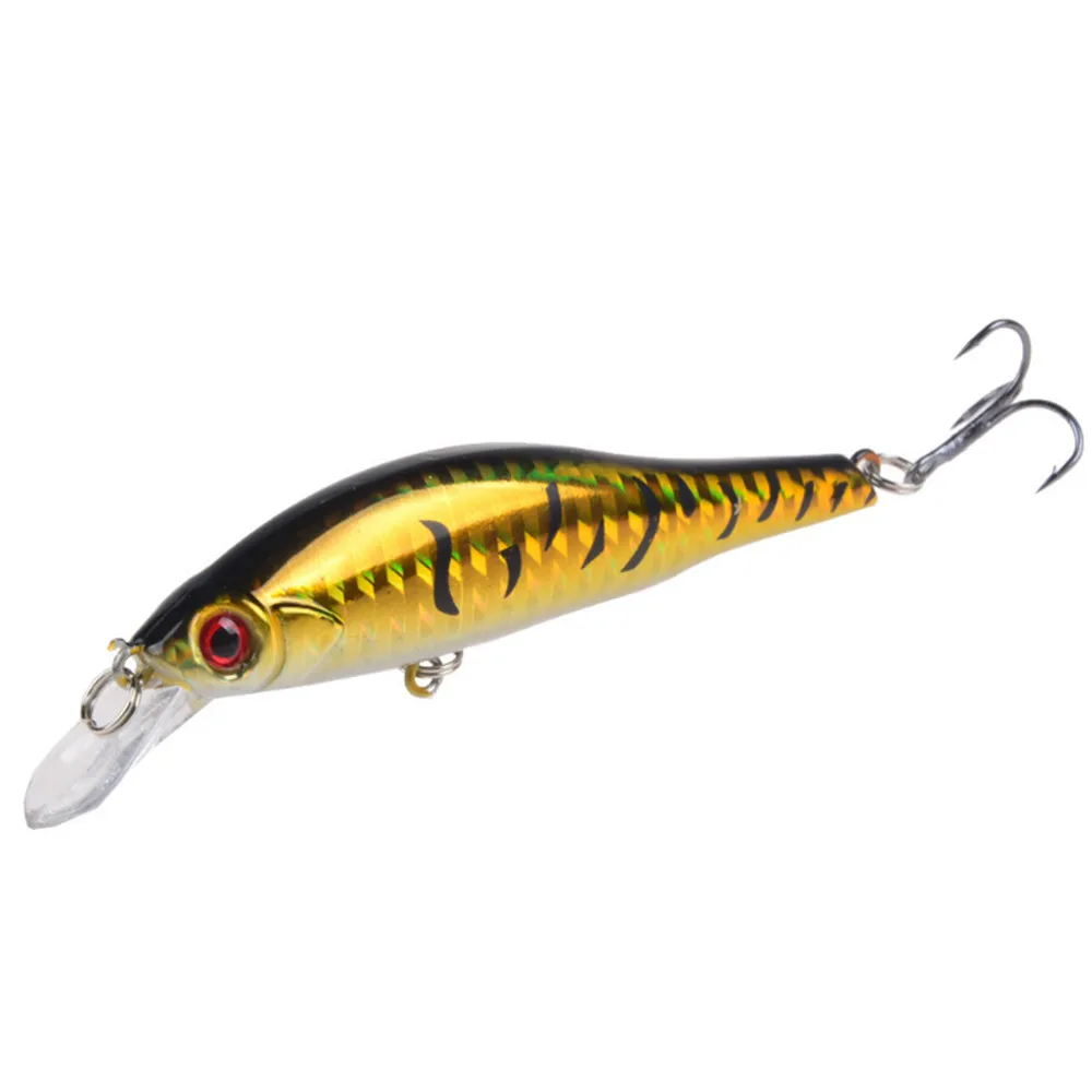 Señuelo de pesca de pececillo, modelo popular, 9,5 cm, 11,5g, Crankbait Wobblers, Swimbait, curricán, cebo Artificial de plástico duro para carpa lubina, 1 ud. - imagen 2