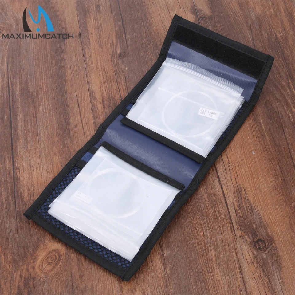 Maximumcatch Leader de sedal de pesca azul y billetera de almacenamiento de moscas en tubo, 13,50*13cm - imagen 5