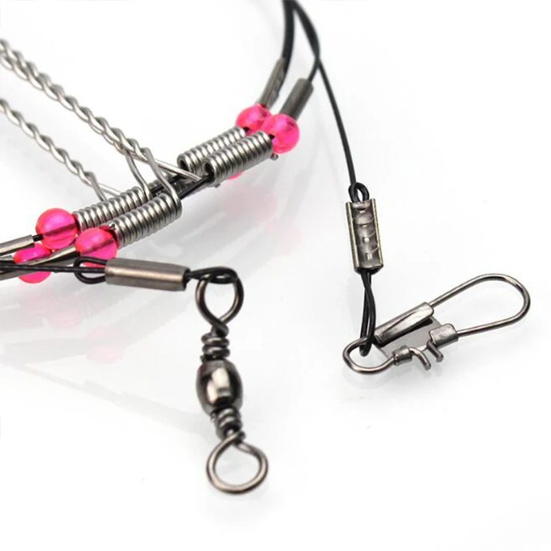 Proleurre-sedal de pesca divisor de alambre de acero, caja de aparejos de pesca líder, accesorios de equipo de pesca, conector, herramienta giratoria de cobre, 1 Uds. - imagen 4