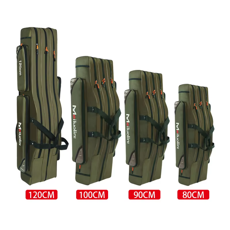 XA115G Bolsa de pesca Oxford para caña plegable, gran capacidad - imagen 4