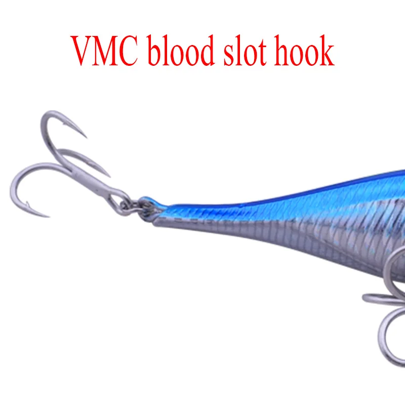 Señuelo de pesca flotante Minnow, cebo Artificial duro láser, ojos 3D, 11cm, 11g, FA-478 - imagen 4