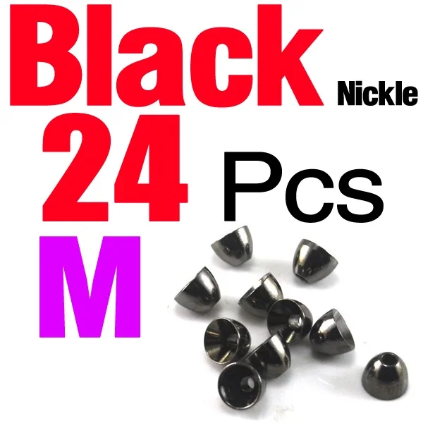 24Pcs Black Nicke M