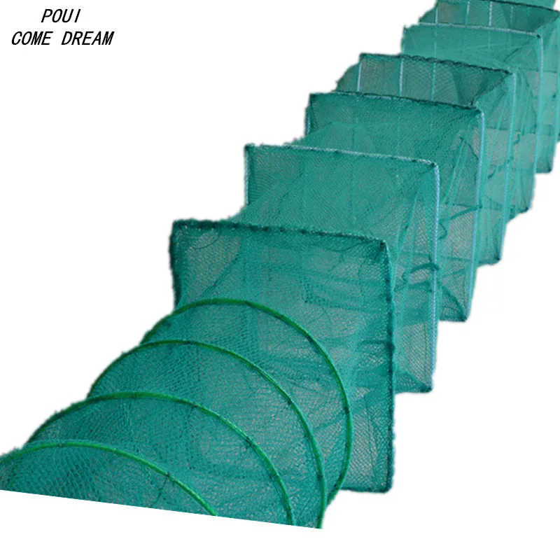 Length5m-red de pesca de 17 secciones, jaula de tierra, chinaotes, red de pesca al aire libre, trampa para peces, jaula para camarones - imagen 2