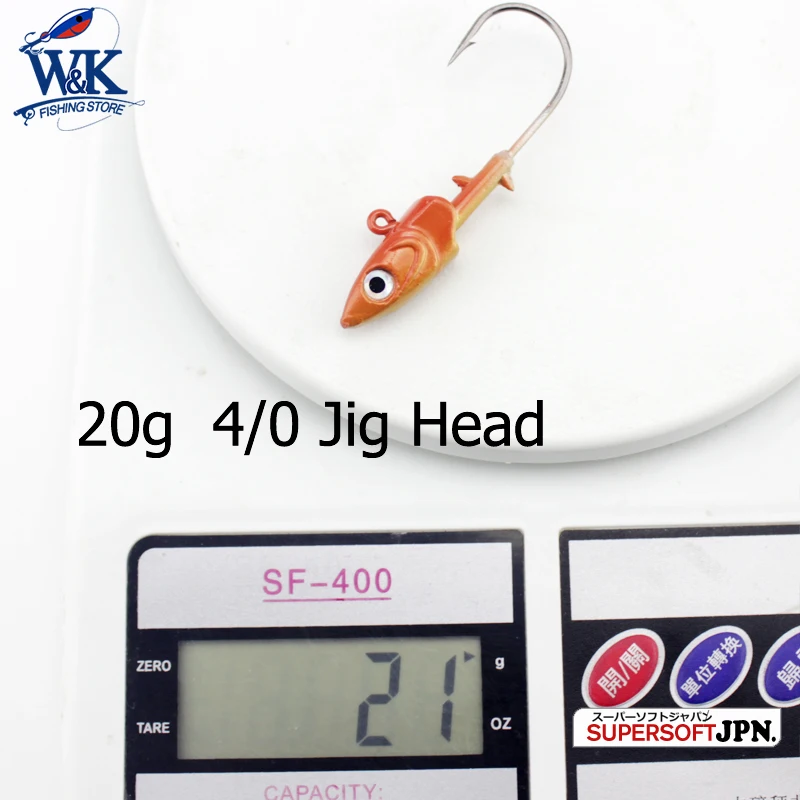 Señuelo de pesca suave, anzuelos de pesca con ojos 3D, Jigging, 2 piezas, 20g - imagen 3