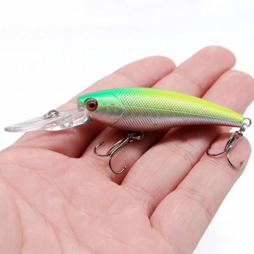 1 piezas 8,0g 9 cm Minnow Señuelos de Pesca Wobblers todo para la pesca Crankbaits Isca Artificial cebos duros bajo señuelos trolling Pike carpa - imagen 2