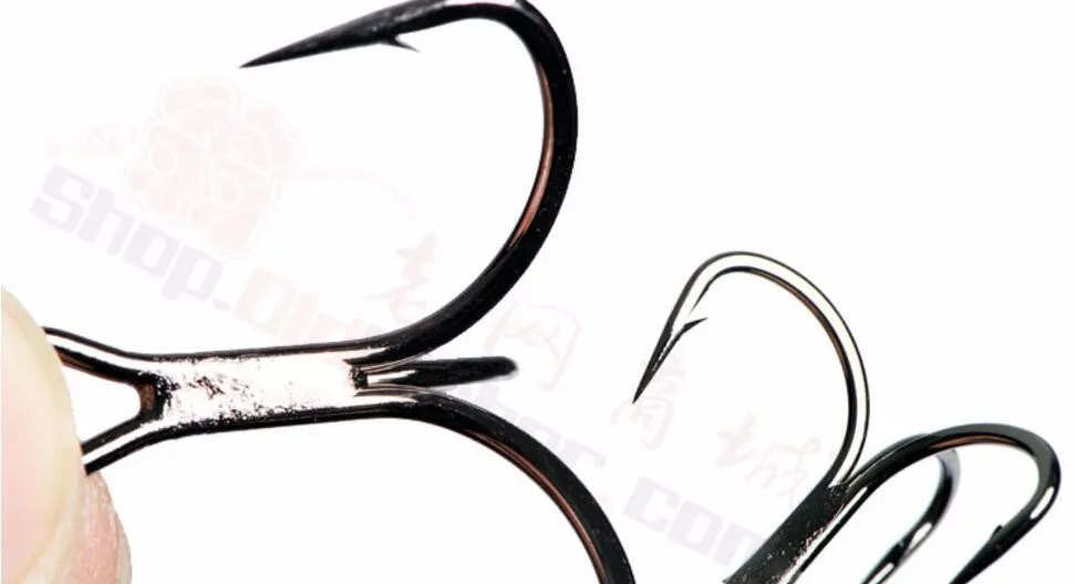 Mustad-anzuelos triples KVD, 4 paquetes, TG76NP-BN de mejora, de acero al carbono, con púas, aparejos de pesca - imagen 2