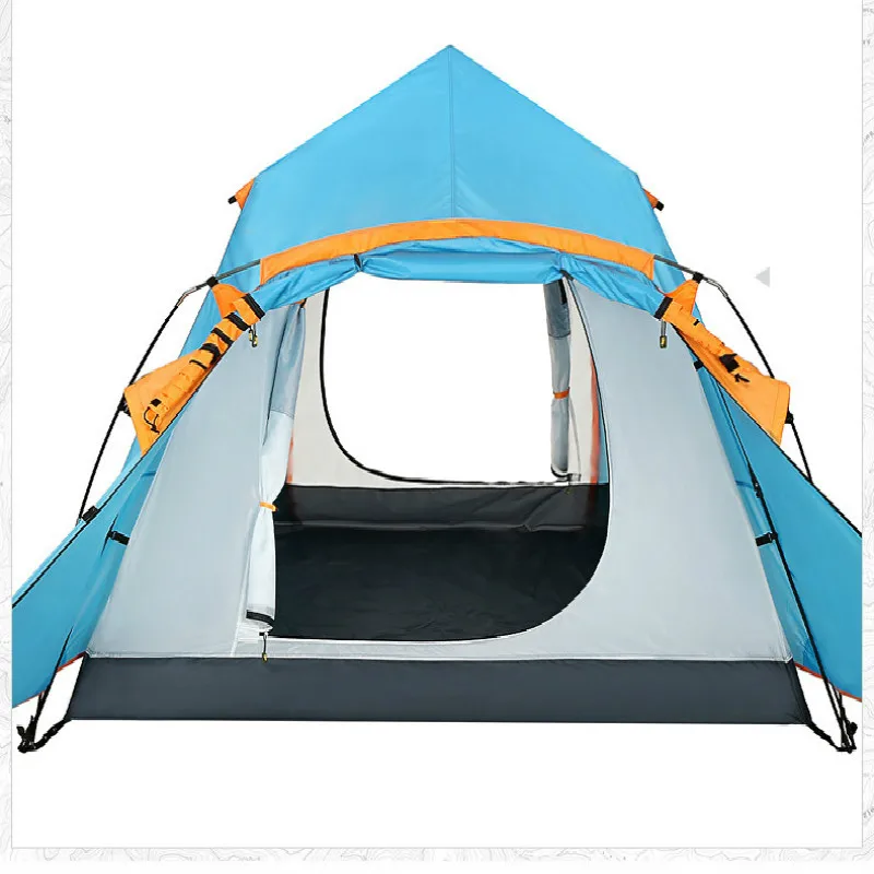 Barraca De acampada impermeable para 3 y 4 personas, tienda De campaña De doble capa para exteriores, ultraligera, equipo De Camping - imagen 5