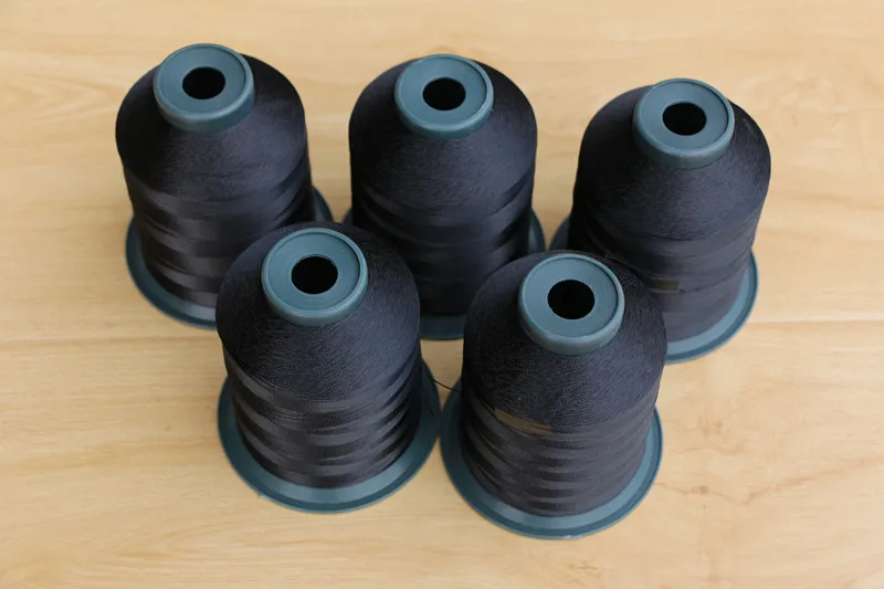 Anillo guía de caña de color negro, hilo para atar, línea de tejer, caña de pescar, bricolaje, reajuste, guía de caña de reapair, línea de sujeción - imagen 2