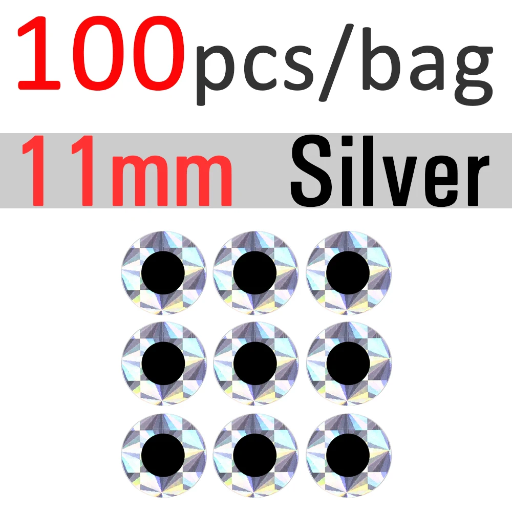 11mm Sliver 100pcs