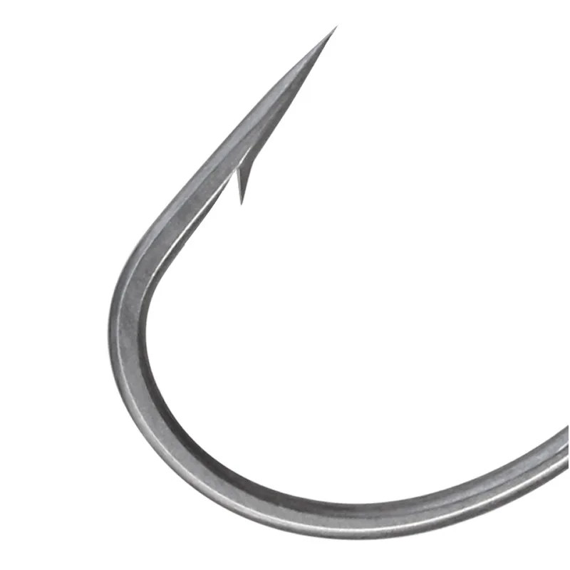 Anzuelo de pesca de alta calidad, señuelo Artificial gris hierro, anzuelos de gusano individuales, anzuelo de aleación de acero, lote de 8 piezas en oferta - imagen 2