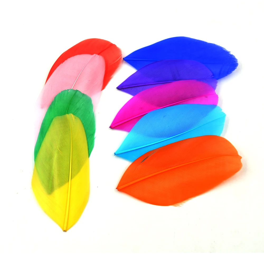 MNFT 100 Uds 4-8cm colores surtidos plumas de plumaje de faisán Material de atado de moscas colas de pesca con mosca alas Plumages - imagen 3