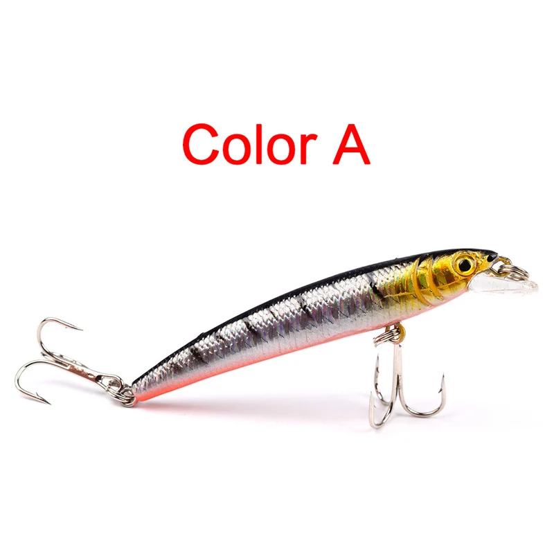 Señuelos de Pesca con ojos 3D para pececillos, cebos de plástico flotantes, láser artificial, Wobblers Crankbait, g 30 5,6 Isca 7,5 cm, 1 unidad - imagen 2