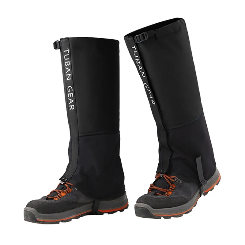 Mosodo-polainas impermeables para exteriores para hombres y mujeres, calentadores de piernas para Trekking, nieve, esquí, senderismo, protección de zapatos - imagen 3