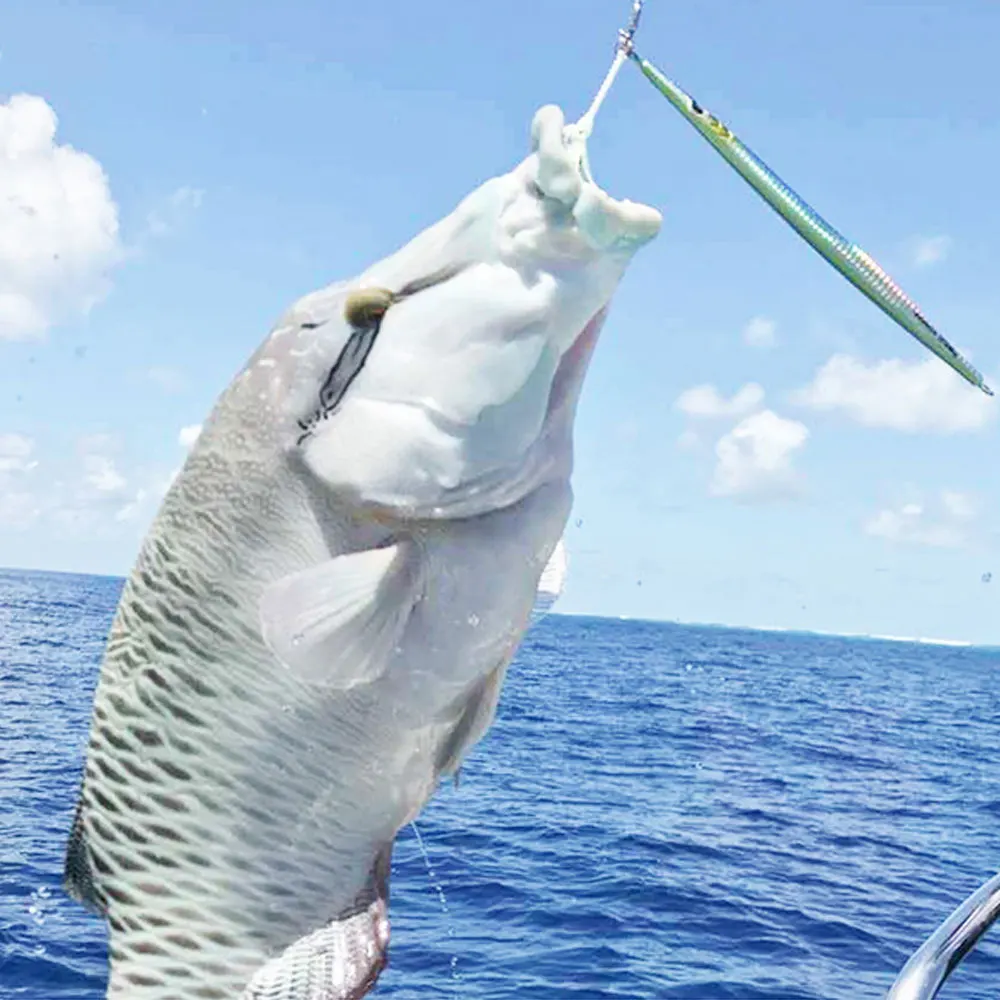 AS Fast JIg señuelo Pesca Jig velocidad caída pescador 60g80g barco Pesca en el mar Metal duro cebo Vertical hundimiento Jigging Pesca cebo - imagen 5