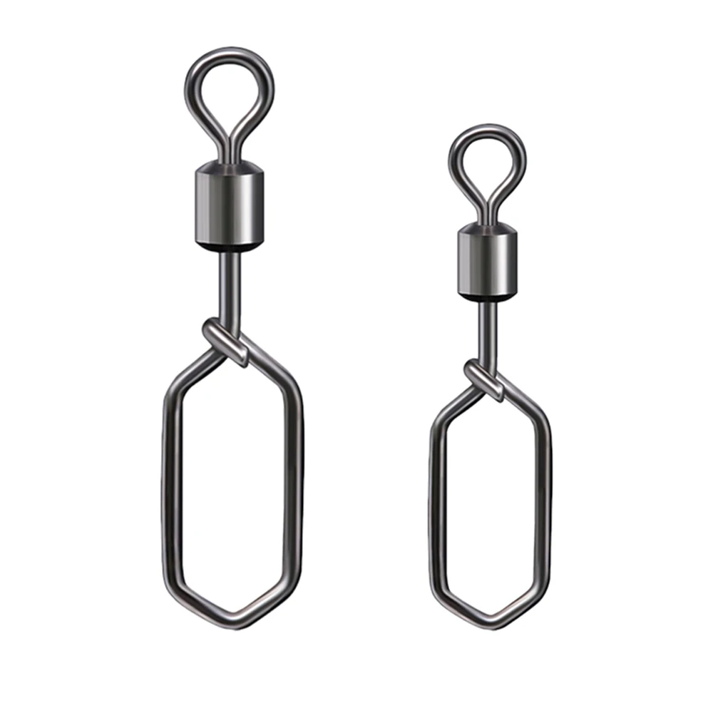 Conector giratorio de pesca con broche en forma de T 2 #-10 # para anzuelo, señuelo, aparejos, accesorios de pesca de carpa, 50-100 Uds./1 caja - imagen 5
