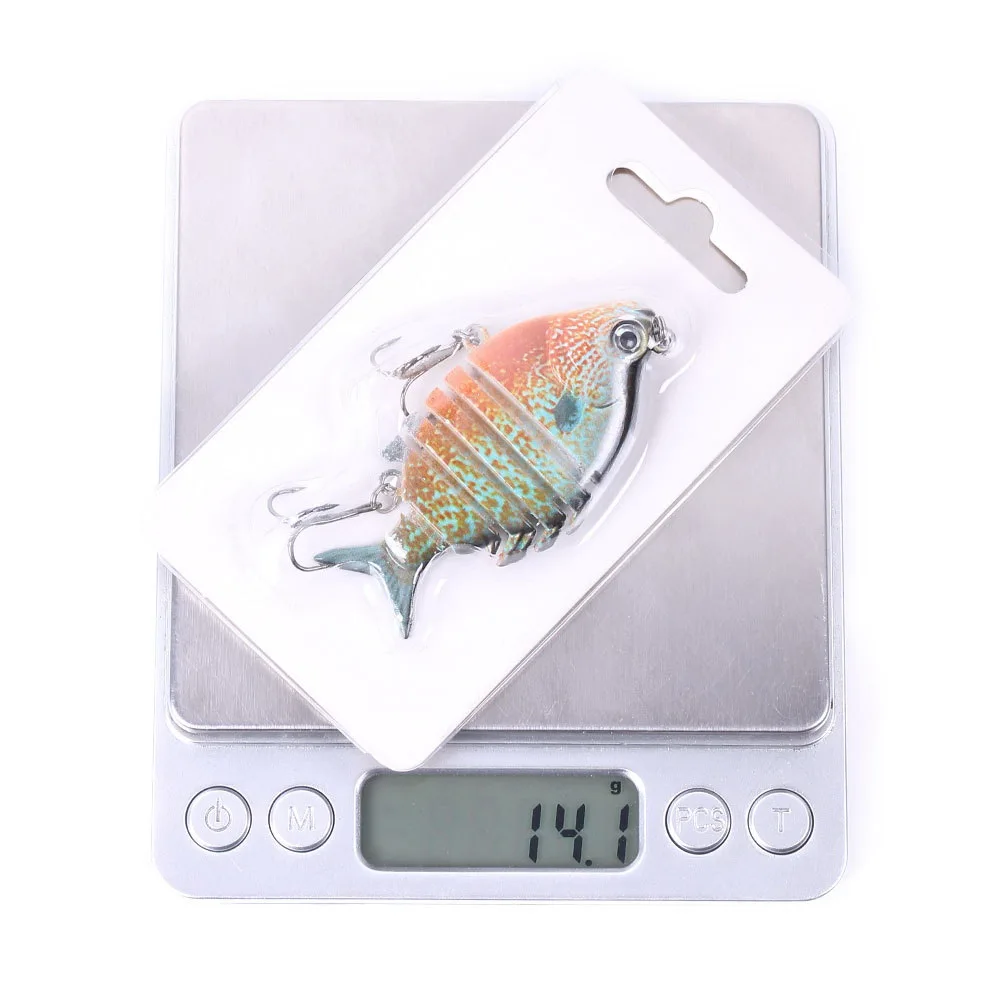 Swimbait-Señuelos de Pesca de Tilapia realista, cebo duro de 63mm y 9,3g con gancho triple, señuelos multiarticulados para aparejos de pesca de lubina - imagen 4