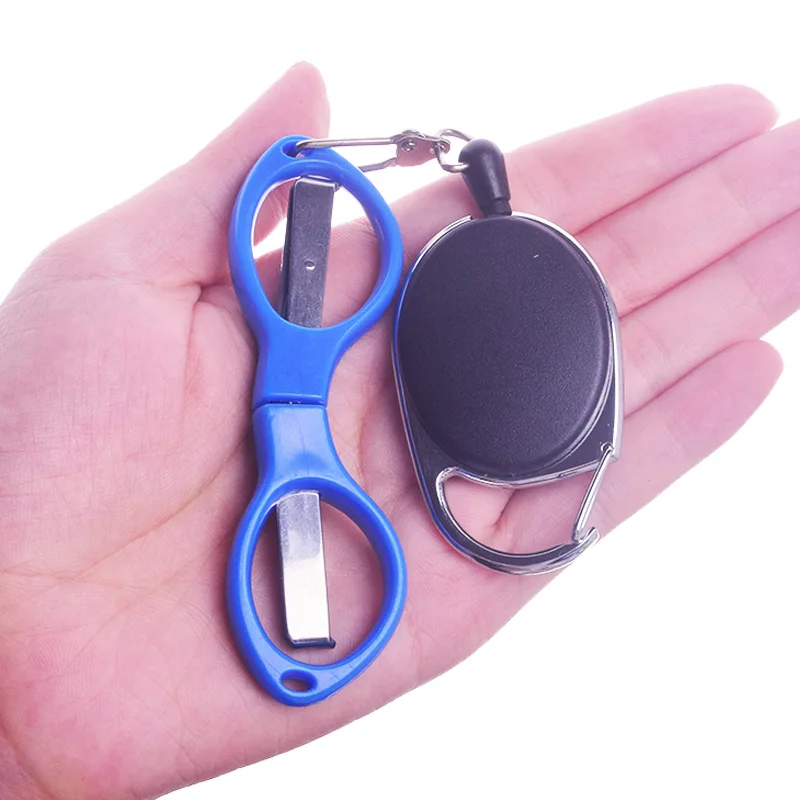 WDAIREN-Tijeras de pesca plegables con hebilla telescópica, cordones, abrazadera de pesca de línea, accesorios, herramientas multifuncionales, DW-603 - imagen 3