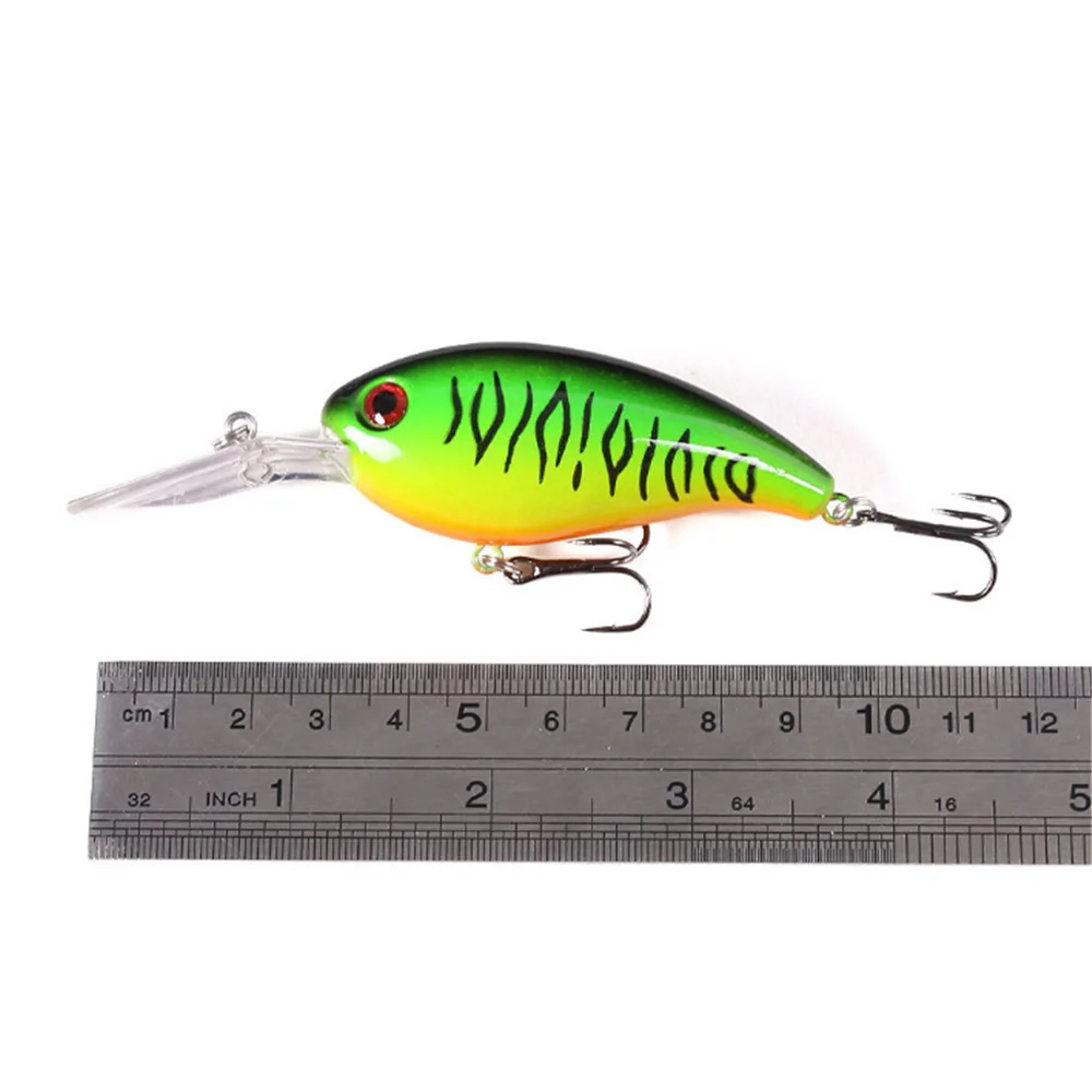 Señuelo de pesca flotante Wobbler realista, 1 piezas, 10cm, 14g, cebo duro Artificial para curricán, lucio, carpa, aparejos de pesca, ojos 3D - imagen 2