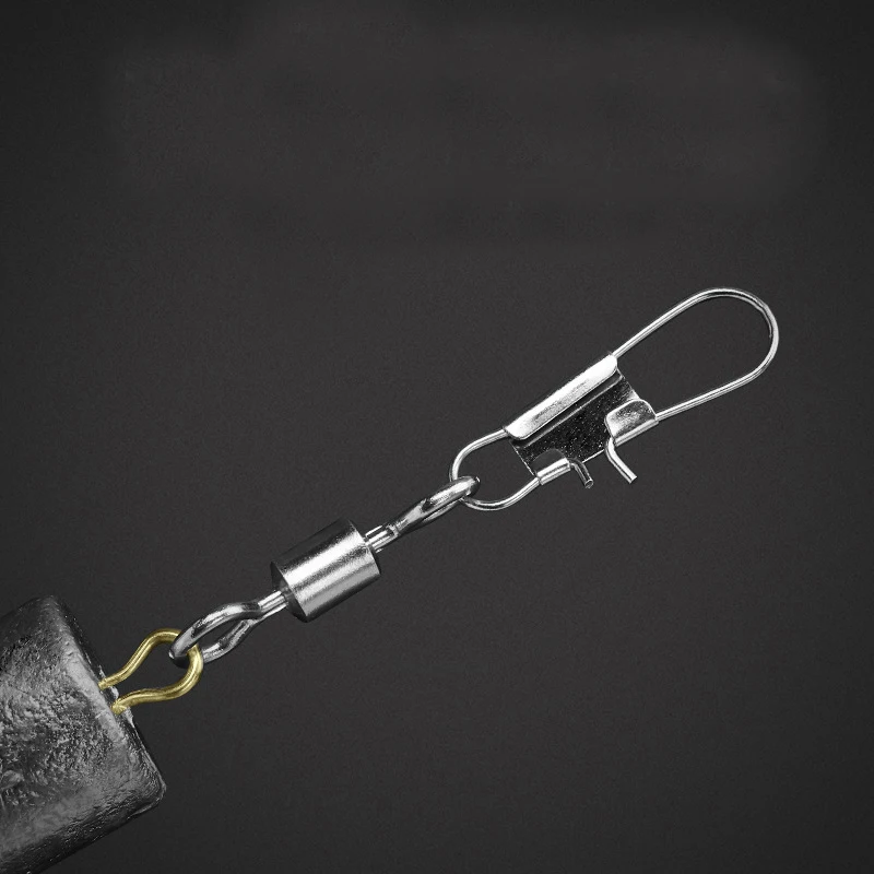 Accesorios de aparejos de pesca, plomo hacia abajo con conector, cadena de peso, doble anillo, forma de polea, 6g-100g - imagen 5