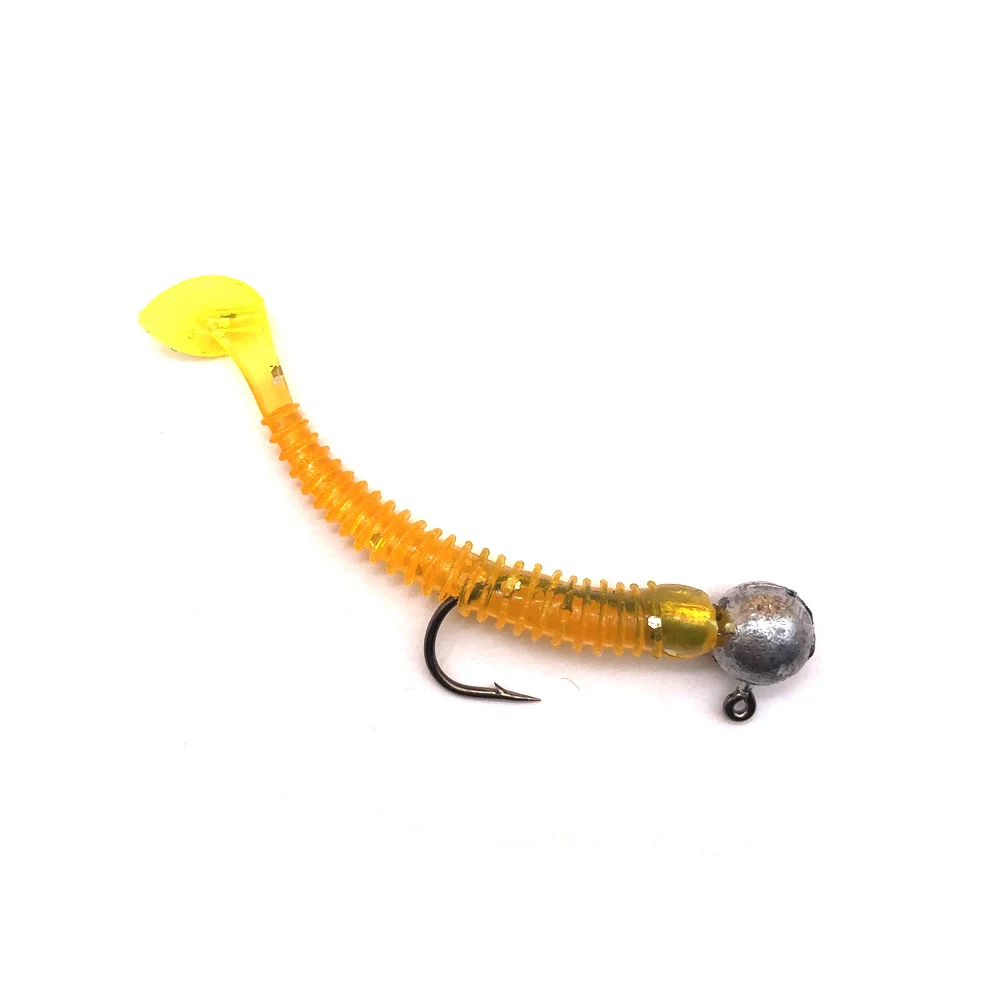 Anzuelos con cabeza de anzuelo de Metal, 50 unidades/caja, anzuelo de pesca de mar con púas compensadas, 1g-20g para cebo de gusano blando con caja y señuelos blandos - imagen 4