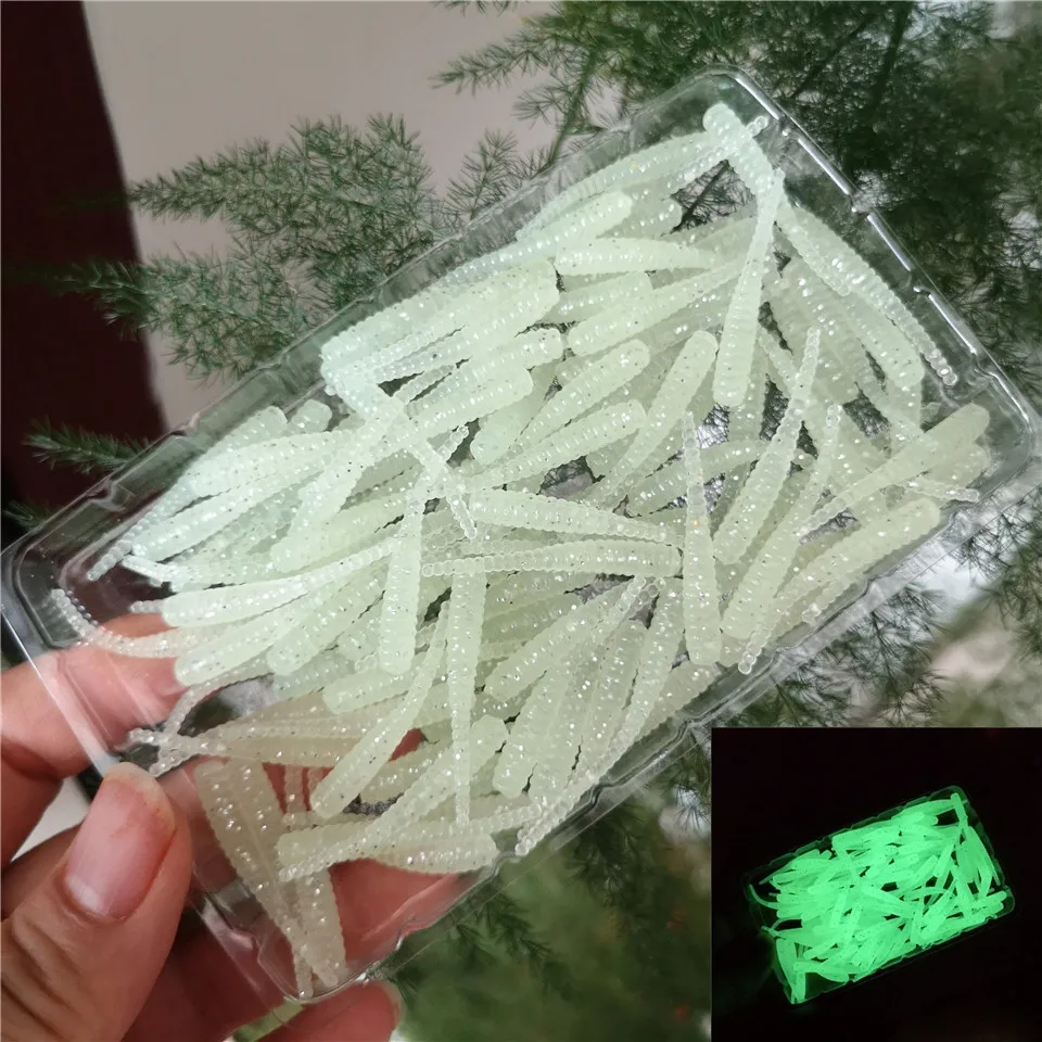 Swolfy-señuelo de pesca suave flotante, gusano Grub, 35mm, 100g, Jig Worm, Wobblers, Swimbait UL, señuelo de pesca de trucha, 0,3 Uds. - imagen 5