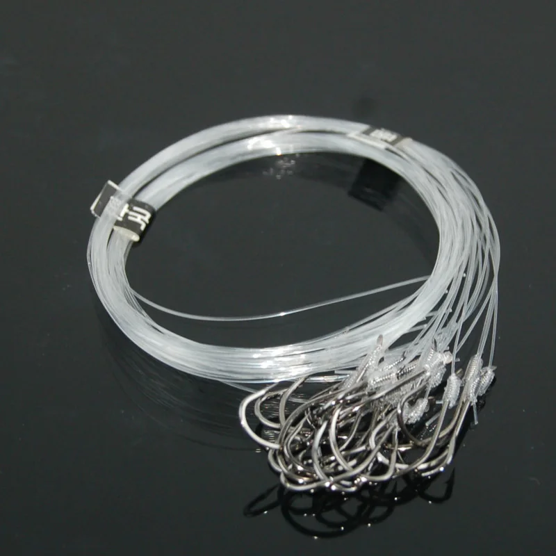 POETRYYI-anzuelo de Pesca de acero al carbono, accesorio de aparejos de Pesca con sedal, 26 piezas, 7-20 # - imagen 4