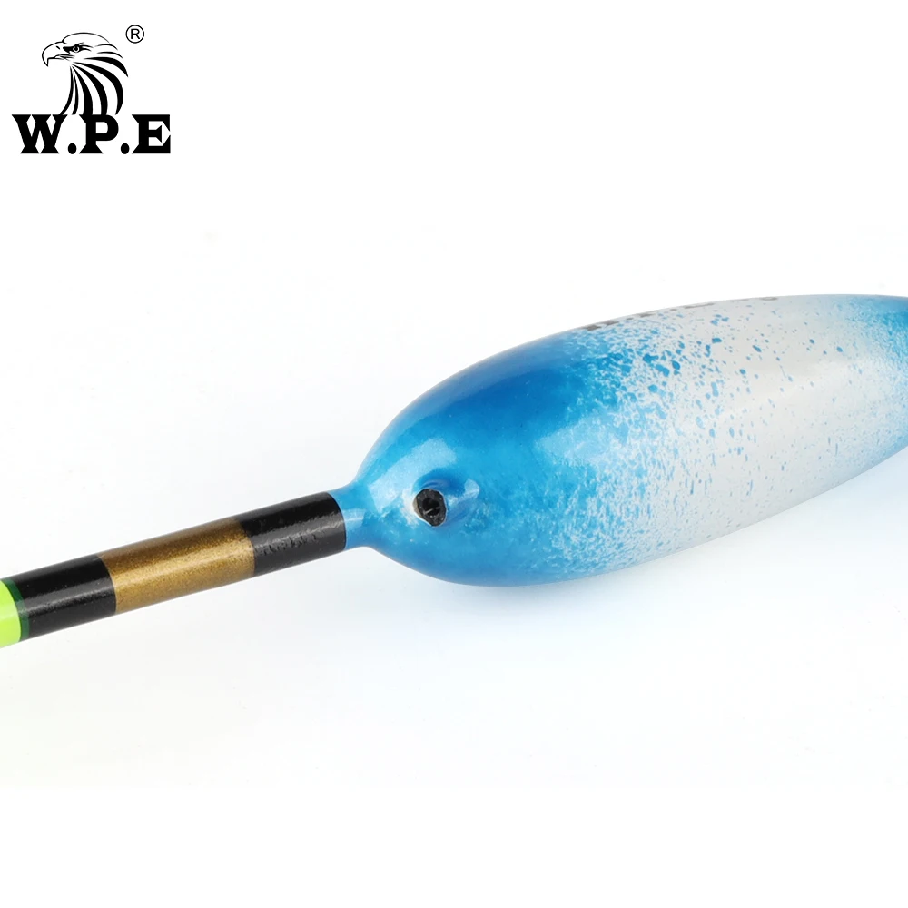 W.P.E 5 unids/lote flotador de Pesca tamaño 3g/4g/5g/6g Barguzinsky flotadores de abeto boya Bobber flotadores de Pesca aparejos de Pesca Multicolor - imagen 3