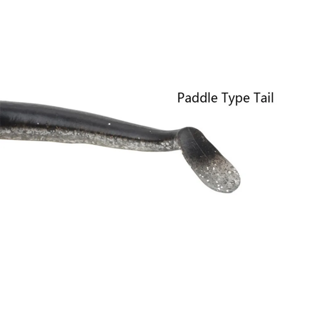 Anzuelo de pesca con cabeza de plomo, señuelos blandos de 11cm, 22g, cola en forma de T, Wobbler, ojos 3D, aparejos de pesca Isca, 1 unidad - imagen 4