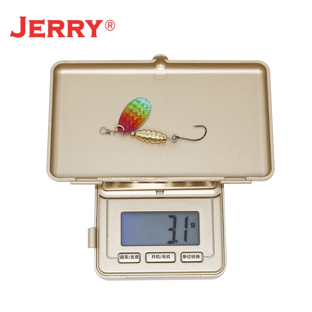 Jerry Spear-Juego de cebos giratorios de Metal UL, Señuelos de Pesca, cebos brillantes, percha, trucha, 8 Uds. - imagen 4