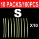 10packs Yellow S