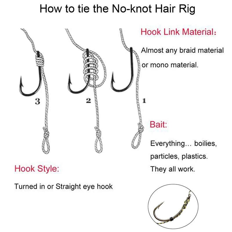 Anzuelos de pesca de carpa de tamaño 2 #4 #6 #8 #10 #, 400 unids/caja, gancho de púas de acero al carbono, aparejos de pelo para pesca de carpa - imagen 4