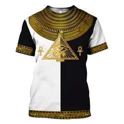 Camiseta pesca Harajuku Ojo de Horus – Estampado 3D egipcio