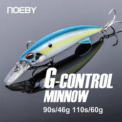 Noeby Wobbler Minnow – Sumergible 90mm/110mm agua salada